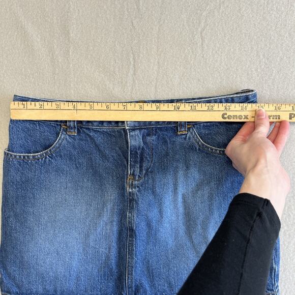 Y2k Micro Mini Jean Skirt Size 4 Low Rise Indie Fairy Grunge Old Navy Vintage - Picture 5 of 10